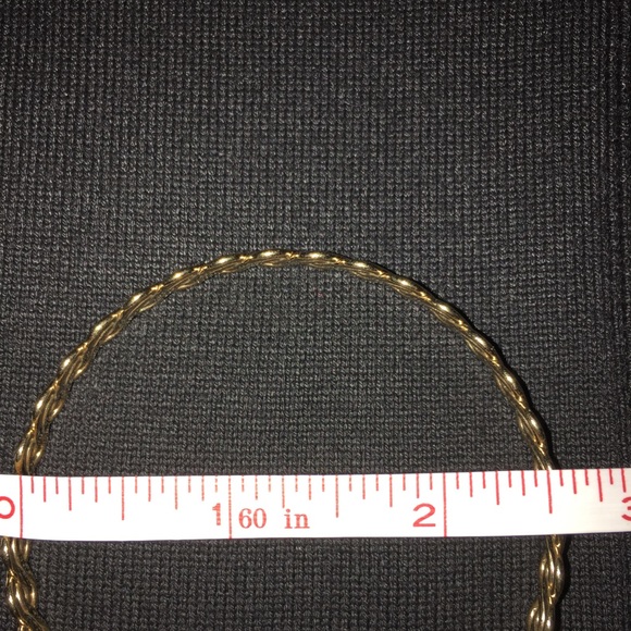 Vintage Gold Tone Metal Filigree Bracelet - Picture 3 of 3